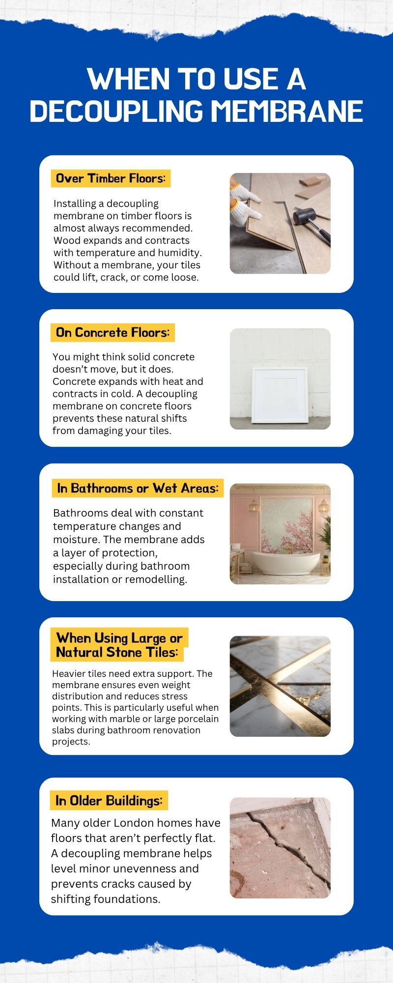 When to Use a Decoupling Membrane